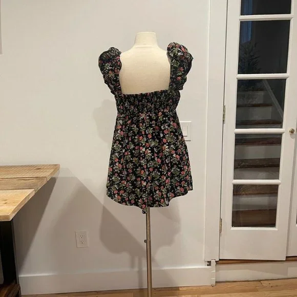 SOLD Free People Corduroy Floral Printed Tunic Babydoll Dress NWOT S… - Picture 14 of 15